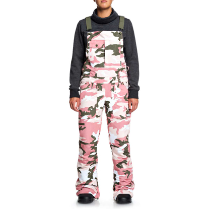 DC COLLECTIVE BIB W DUSTY ROSE VINTAGE CAMO S