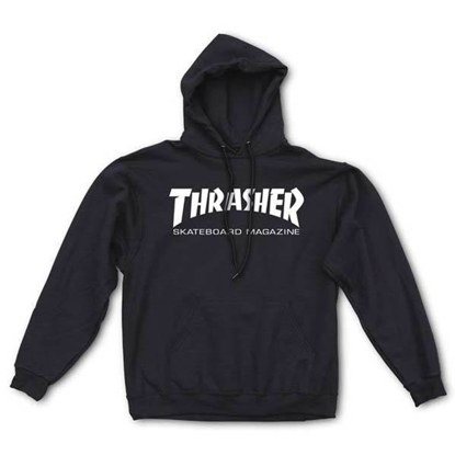 THRASHER MAGAZINE SKATE MAG HOOD PULLOVER BLACK M