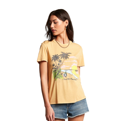 VOLCOM LOCK IT UP T-SHIRT W DUST GOLD S