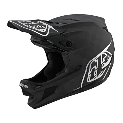 TROY LEE DESIGNS D4 CARBON HELMET W/MIPS STEALTH BLACK / SILVER S