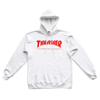 THRASHER MAGAZINE SKATE MAG PULLOVER HOODIE WHITE/RED M