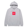 HUF ESSENTIALS BOX LOGO PULLOVER HOODIE ATHLETIC HEATHER L