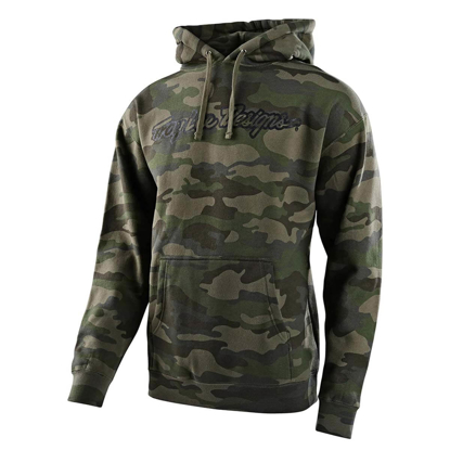 TROY LEE DESIGNS SIGNATURE CAMO PULLOVER HOODIE ARMY GREEN XL