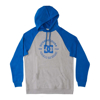 DC DC STAR PILOT RAGLAN PULLOVER HOODIE HEATHER GREY/TURKISH SEA L