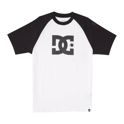 DC DC STAR RAGLAN T-SHIRT WHITE/BLACK L