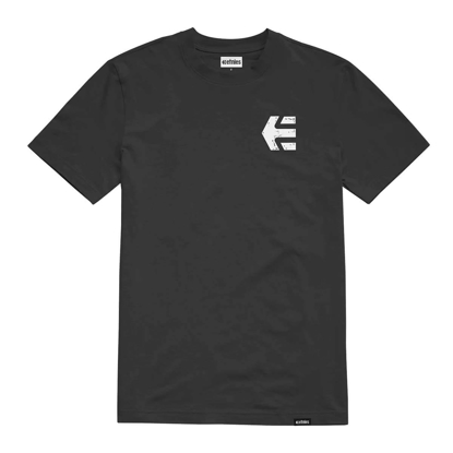 ETNIES SKATE CO T-SHIRT BLACK /WHITE M