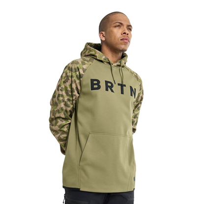 BURTON CROWN WEATHERPROOF PULLOVER HOODIE MRTINI OLIVE/FELIDA S