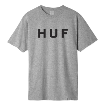 HUF ESSENTIALS OG LOGO S/S GREY HEATHER M