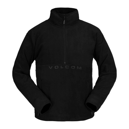 VOLCOM V-SCIENCE FLEECE 1/2 ZIP PULLOVER BLACK M