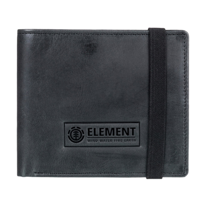 ELEMENT STRAPPER LEATHER WALLET BLACK UNI