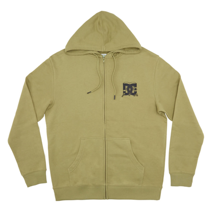 DC ALL TRADES ZIP HOODIE SAGE M