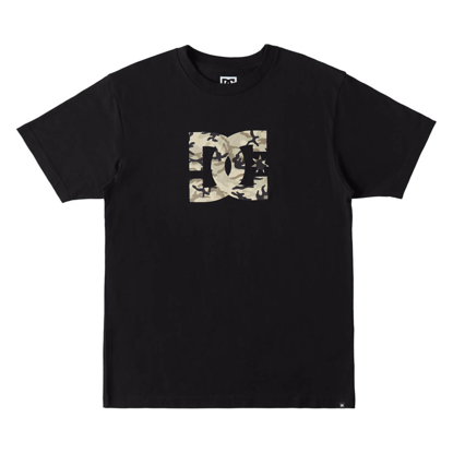 DC DC STAR FILL HSS T-SHIRT BLACK/STONE CAMO M