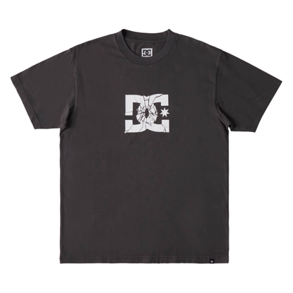 DC SHATTER HSS T-SHIRT BLACK ENZYME WASH M