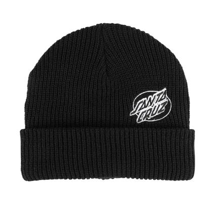 SANTA CRUZ MONO LINED OVAL DOT BEANIE BLACK UNI