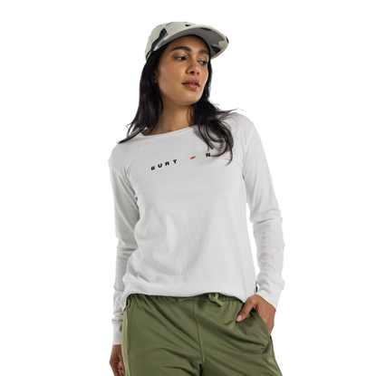 BURTON WOMEN'S STORYBOARD 24 LONG SLEEVE T-SHIRT STOUT WHITE S