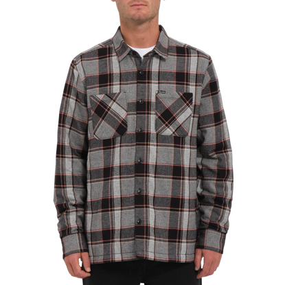 VOLCOM BRICKSTONE LINED FLANNEL LONGSLEEVE DIRTY WHITE XL