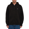 VOLCOM SINGLE STONE ZIP HOODIE BLACK L