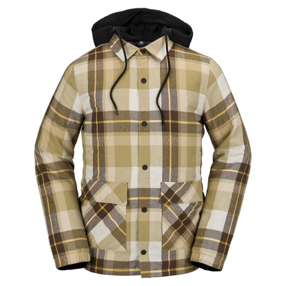 VOLCOM INS RIDING FLANNEL KHAKIEST M