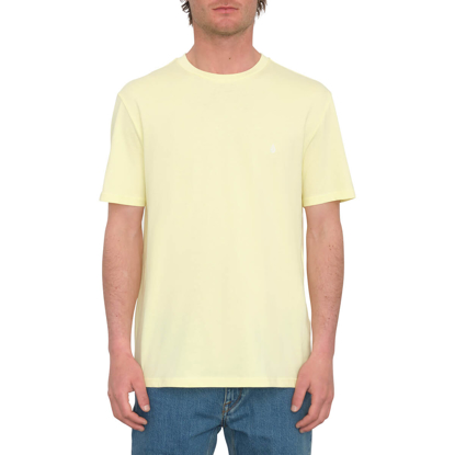 VOLCOM STONE BLANKS BASIC T-SHIRT AURA YELLOW XL