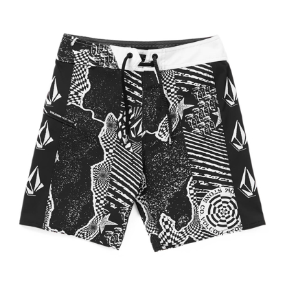 VOLCOM LIDO ICONIC MOD KID BLACK WHITE 30