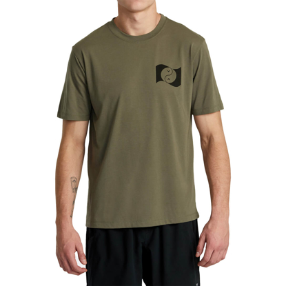 RVCA BALANCE BANNER T-SHIRT OLIVE L