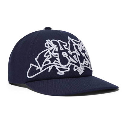 HUF OUTLINES SNAPBACK 6P HAT NAVY UNI