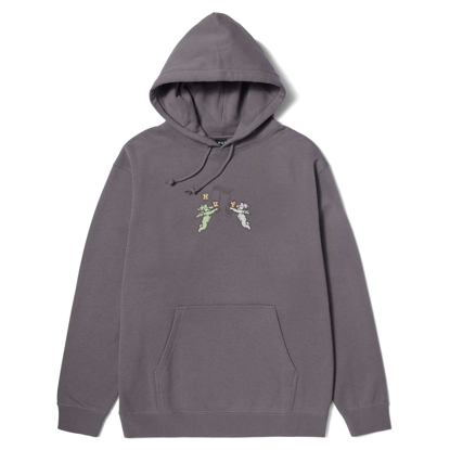 HUF SONG PULLOVER HOODIE LIGHT PLUM XL