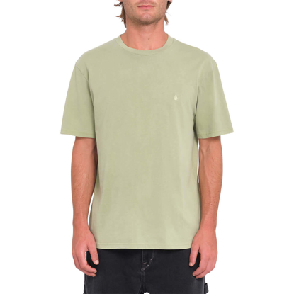 VOLCOM SOLID STONE EMB T-SHIRT GREEN TEA S