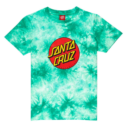 SANTA CRUZ YOUTH CLASSIC DOT JADE TIE DYE 8-10