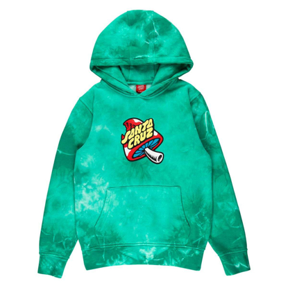 SANTA CRUZ YOUTH TOADSTOOL DOT JADE TIE DYE  6-8