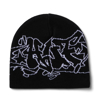 HUF OUTLINES SKULL BEANIE BLACK UNI