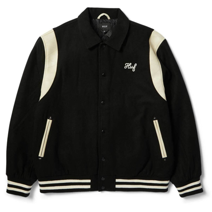 HUF SONG VARSITY JACKET BLACK M