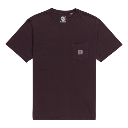 ELEMENT BASIC POCKET PIGMENT T-SHIRT PLUM PERFECT S