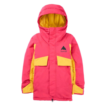 BURTON KIDS' ASCUTNEY 2L JACKET AZALEA PINK / GOLDENROD L