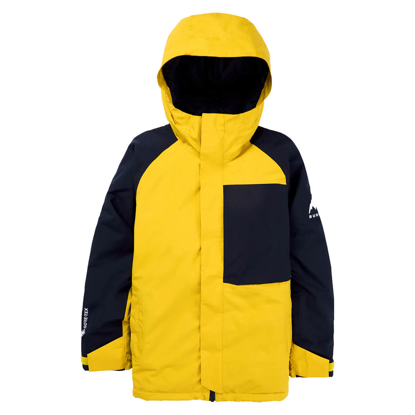 BURTON KIDS' POWLINE GORE-TEX JACKET GOLDENROD / TRUE BLACK L