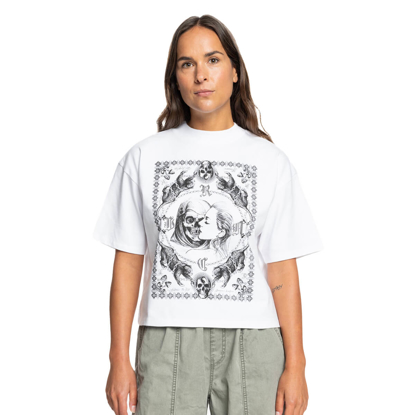 RVCA CHEFS KISS KINNEY SS TEE WHITE S/8