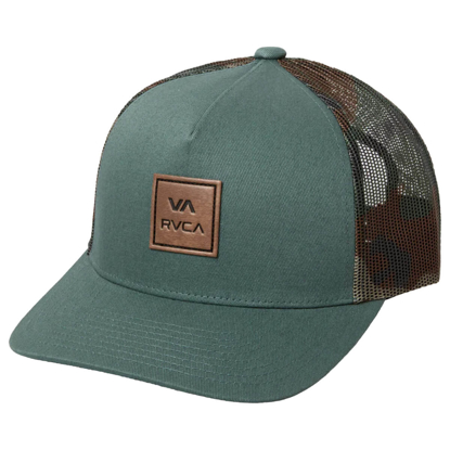 RVCA VA ATW CURVED BRIM TRUCKER BALSAM GREEN UNI