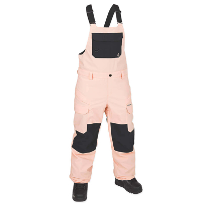 VOLCOM CRESTON 3D STRETCH BIB OVERALL CORAL HAZE S