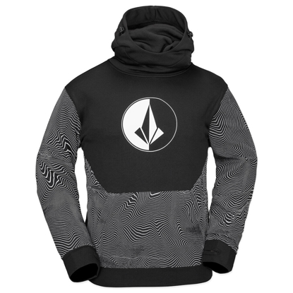 VOLCOM HYDRO RIDING HOODIE BLACK PRINT M