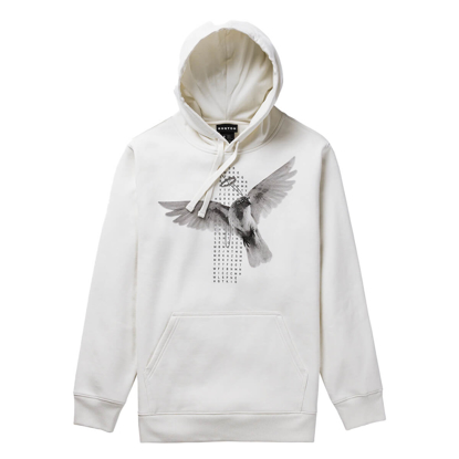 BURTON INSTIGATOR PULLOVER HOODIE STOUT WHITE M