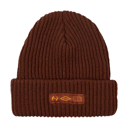 RVCA STACKED BEANIE RED EARTH UNI