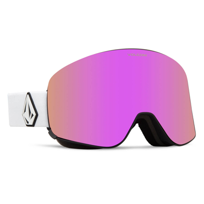 VOLCOM ODYSSEY + BONUS LENS MATTE WHITE | PINK CHROME / YELLOW UNI