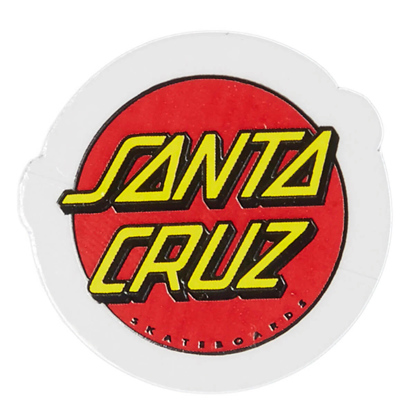 SANTA CRUZ CLASSIC DOT STICKER 1"X 1" RED UNI