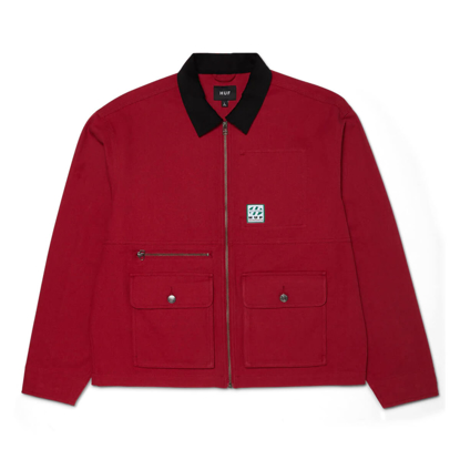 HUF CHILTON CHORE JACKET CAYENNE M