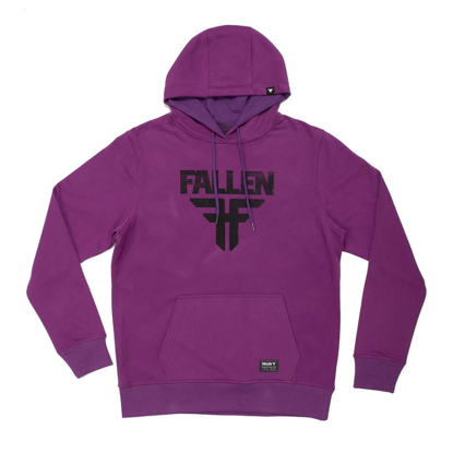 FALLEN INSIGNIA PULLOVER HOODIE RED/WHITE XL