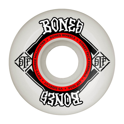 BONES STF SIDECUT 53MM V5 103A WHITE 53MM